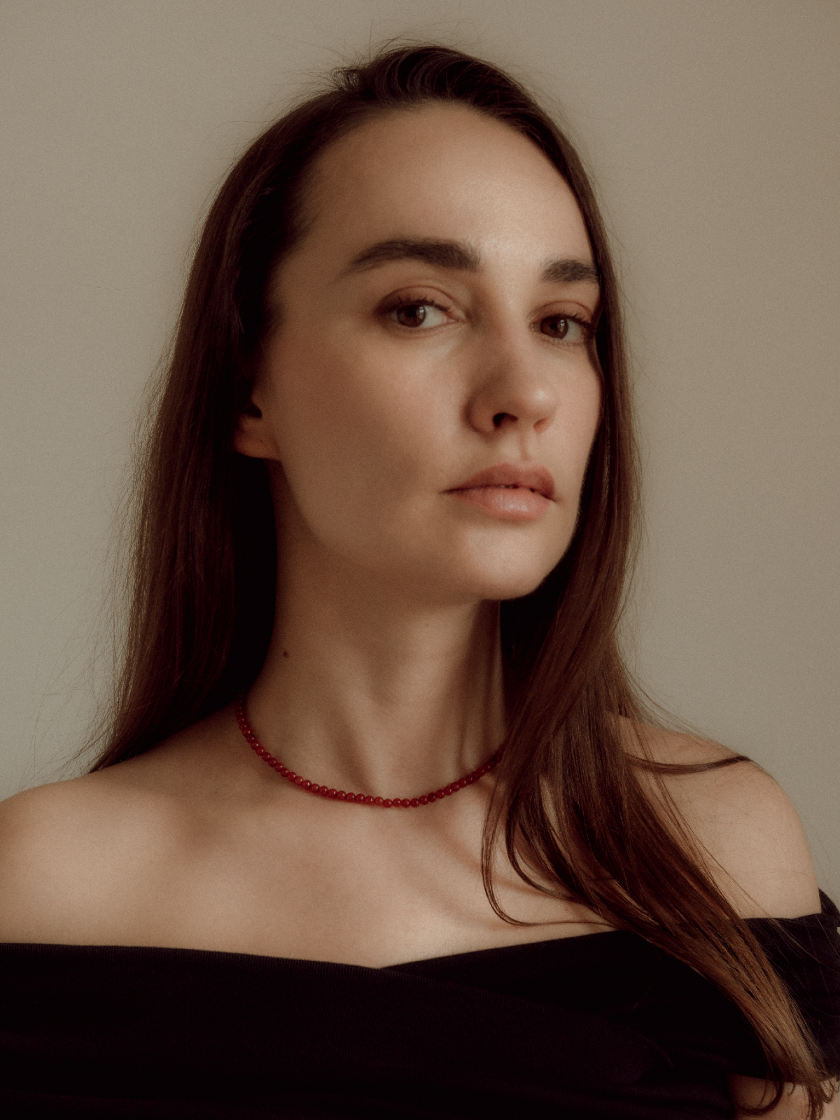 CARNELIAN BEADED CHOKER