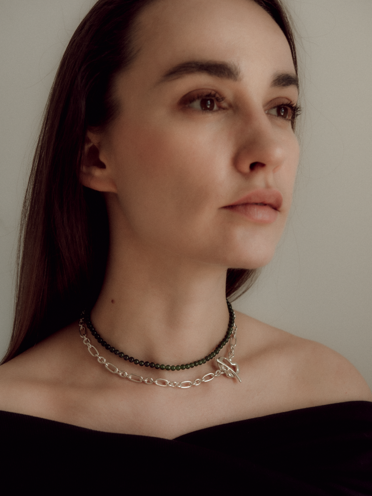 JADE BEADED CHOKER