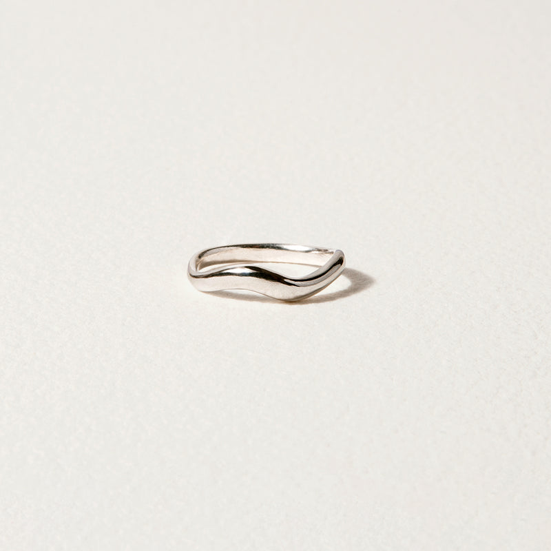 Vimeria unique sculptural sterling silver handmade jewelry, sterling silver ring, abstract fluid jewelry