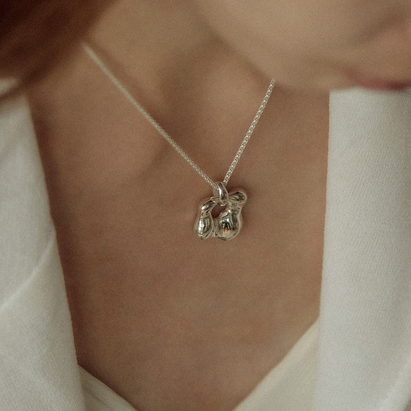 unique sculptural sterling silver handmade jewelry