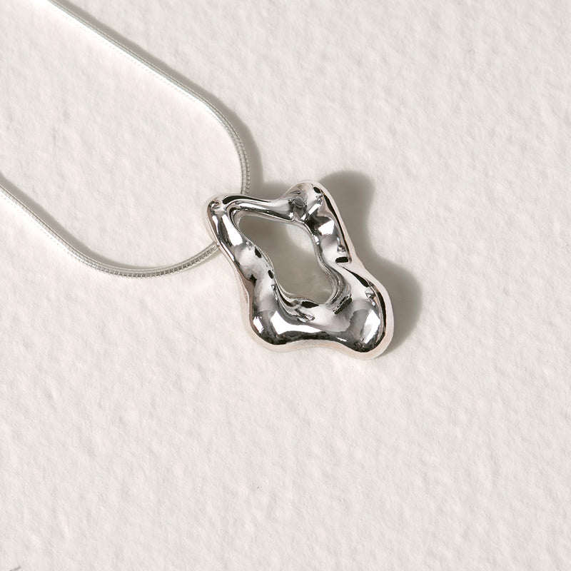 unique sculptural sterling silver handmade jewelry, organic silver jewelry